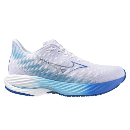 Mizuno Wave Rider 28 Womens | White/mugen Blue/river Blue